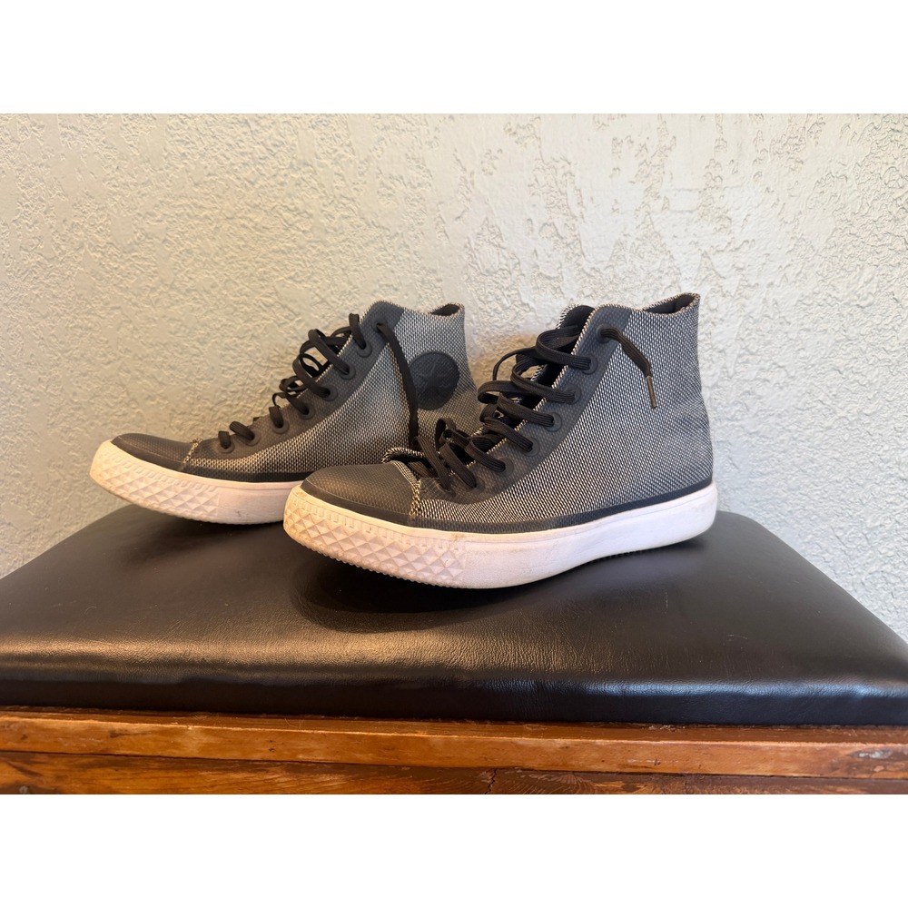Converse All Star Modern Lux Black White Knit High Top Sneakers 157200C Mens 10